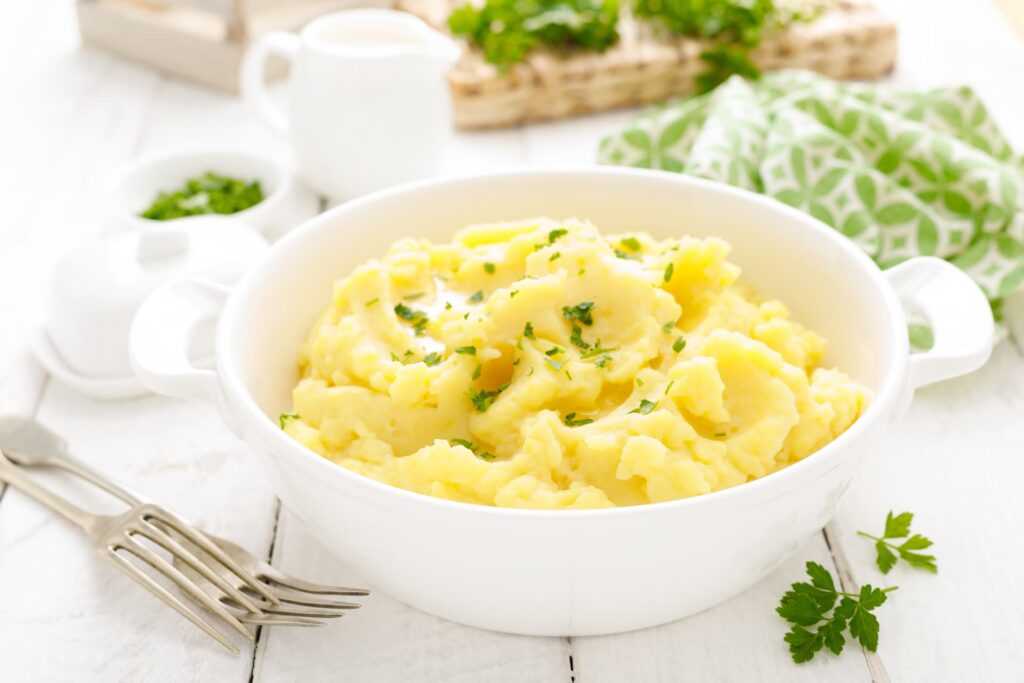 mashed potato - what to eat after dental implant